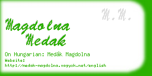 magdolna medak business card